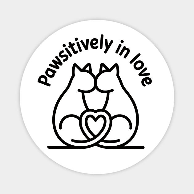 Pawsitively In Love Magnet by CreativeSage